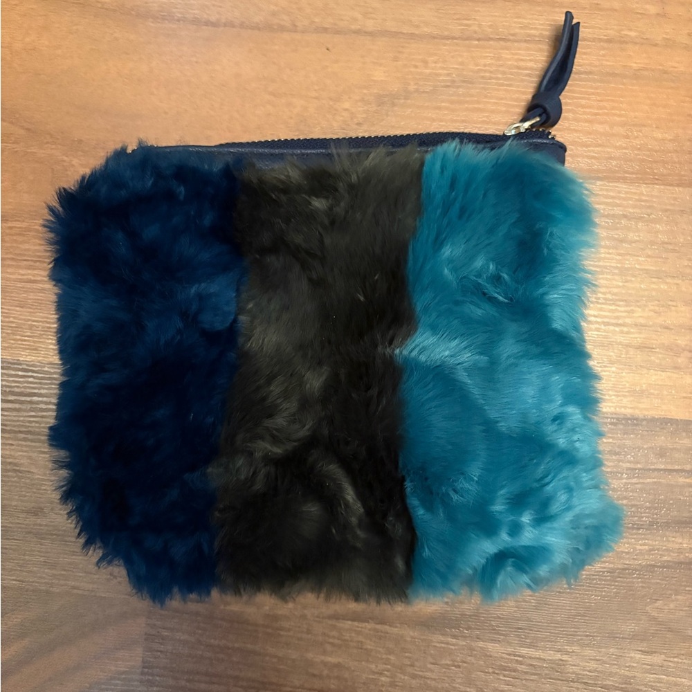 Faux Fur Multicolor Clutch